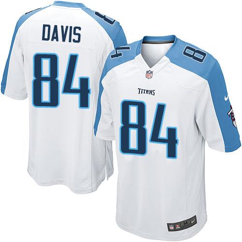 Nike Titans #84 Corey Davis White Youth Stitched NFL Elite Jersey - Click Image to Close